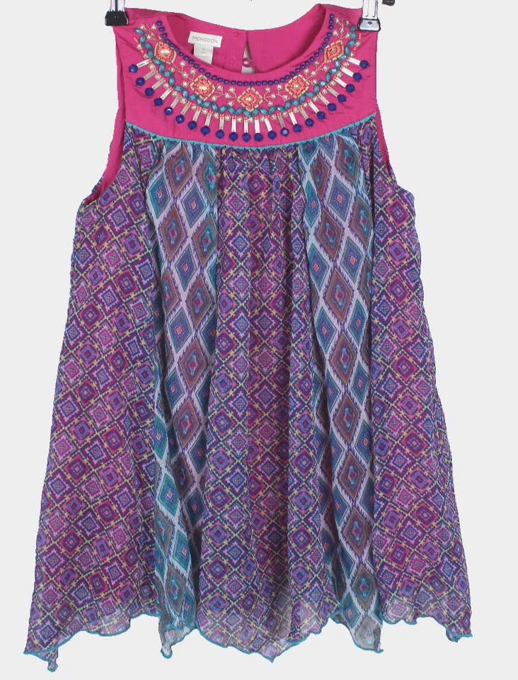 Abito Monsoon Per Ragazze Taglia 11 (134/140), In Ottime Condizioni - Immagine 1 di 3
