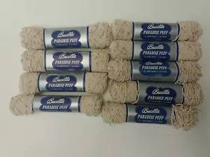 9 Skein Lot Vintage Bucilla Paradice Puff Color No 512 Tan NOS - Picture 1 of 7