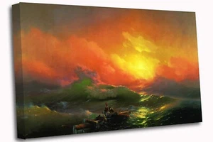 Ivan Aivazovsky The Ninth Wave Canvas Print Wall Art Picture - Picture 1 of 7