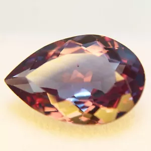 Color Change Natural Alexandrite 6+ Ct Pear Cut Loose Gemstones Certified - Picture 1 of 4