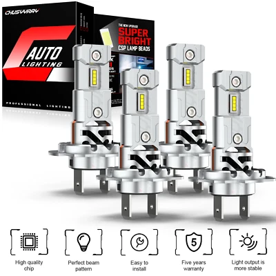 For Freightliner Sprinter 2500 3500 2007-2018 4x Combo LED Headlight hi-lo Bulbs - Image 1 of 4