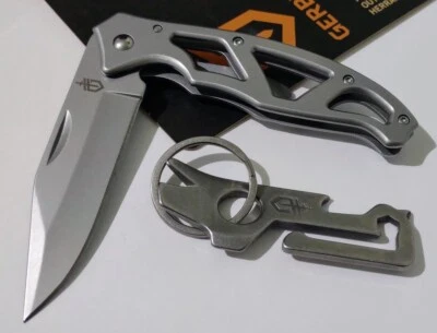 NAVAJA DE BOLSILLO DE CAZA GERBER CON MARCO DE BLOQUEO DE ACERO EXTRA 5Cr13Mov ¡BLOQUEO!!! Foto 1 de 4