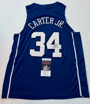 Wendell Carter Jr. Magic signed Duke Blue Devils jersey autographed 3 JSA - Image 1 of 3