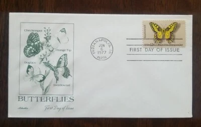 US FDC # 1712 Swallowtail Butterflie 1977. - Image 1 of 4