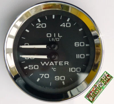 Genuine Smiths Lotus Elan Oil Pressure & Water Temperature Dual Gauge, GD1301/23 - Image 1 of 2
