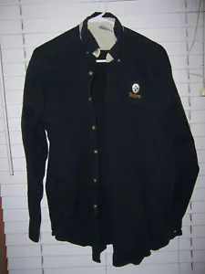 CSA Pittsburgh STEELERS Button-Down Long-Sleeve Pocket Shirt Men's Size Large - Picture 1 of 5