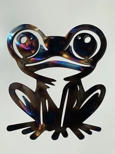 Frog Metal Wall Art, 3 sizes, 2 colours - Picture 1 of 9