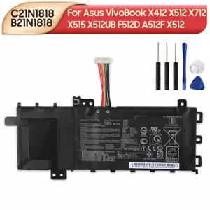 Original Battery C21N1818 B21N1818 for ASUS VivoBook X512 F512DA F512FA F512FB - Picture 1 of 12