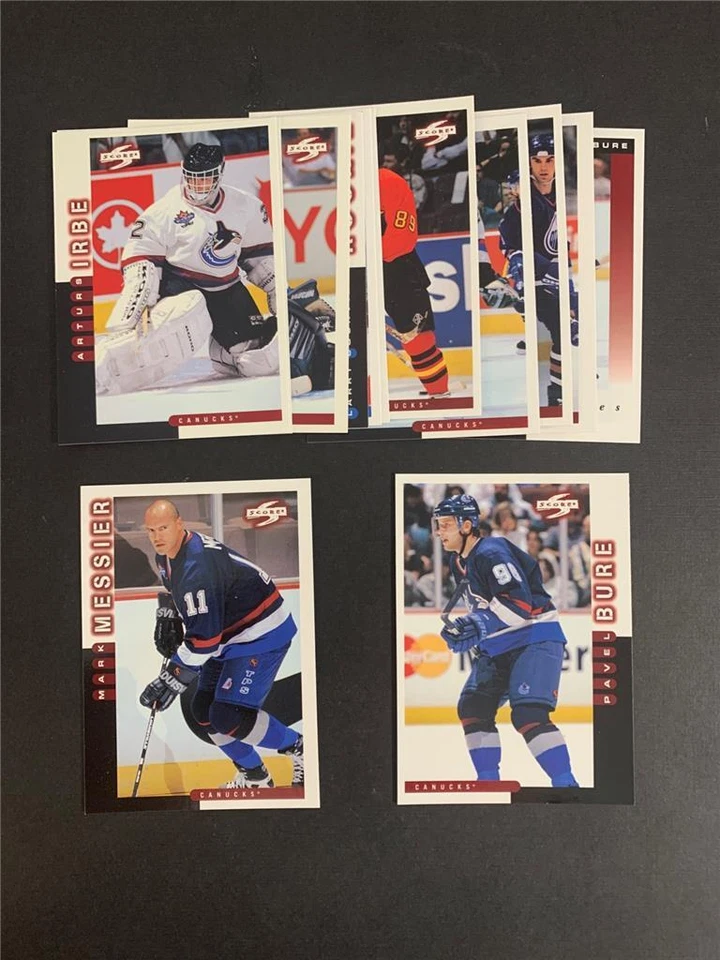 1997-98 Score Vancouver Canucks Team Set 13 Cards - Image 1 of 1