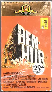 Ben Hur Charlton Heston Cathy ODonnell Sam Jaffe 1988 2 VHS Tapes - Imagen 1 de 8