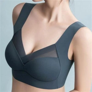 Reggiseno Zen Chic Zenchic - Reggiseni senza cuciture sexy push up senza fili moda Deep Cu - Foto 1 di 18