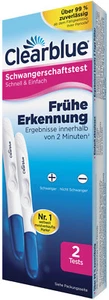 1x Clearblue Schwangerschaftstest Schnell & Einfach Frühe Erkennung ( 1 x 2) - Bild 1 von 3