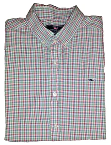 Vineyard Vines Herren Wal Hemd bunt kariert Knopfleiste Langarm Gr. XXL - Bild 1 von 5