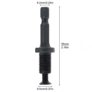 3/8"-24UNF Chuck Drill Chuck Hex Male Shank Hammer Adapter Thread with Screw - Picture 1 of 4