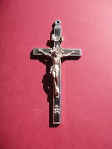 Original Christian pectoral cross for nun 2x4.5 antique 1920s Bavaria - Picture 1 of 3