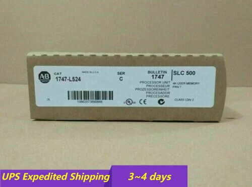 AB 1747-L524 /C SLC 500 CPU PROCESSOR UNIT MODULE UPS Shipping - Image 1 of 1