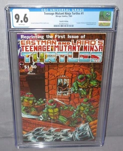 TEENAGE MUTANT NINJA TURTLES #1 (rara quarta stampa) CGC 9,6 NM+ Mirage Studios 1985 - Foto 1 di 3