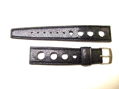 Bracelet de montre caoutchouc vintage jamais utilisé années 60 19 mm rallye type tropical NOS bracelet de plongée - Photo 1/2