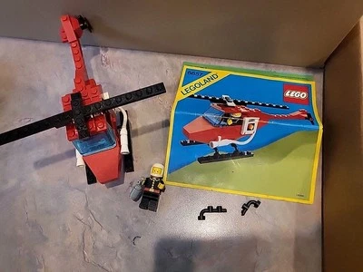LEGO Town: 6657 helicóptero de la patrulla de bomberos casi completo con instrucciones Foto 1 de 4