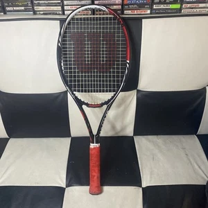 Wilson BLX Bold Tennisschläger gebraucht Griff 4-1/2 schwarz rot weiß - Bild 1 von 14