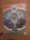 Baseball World Series Program 1963 Los Angeles Dodgers & New York Yankees Rare