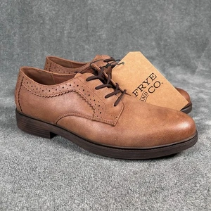 Frye and Co Grant Braun Kunstleder Brogue Derby Schuhe Herren 8,5 M - Bild 1 von 12