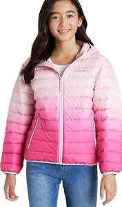 EDDIE BAUER MÄDCHEN CIRRUS LEICHTE DAUNENJACKE verstaubar Small 7-8 rosa Ombré - Bild 1 von 10