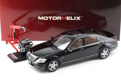 1:18 MOTORHELIX Mercedes S-CLASS S600L W221 Limousine Obsidian Noir + Moteur M8 - Photo 1/4
