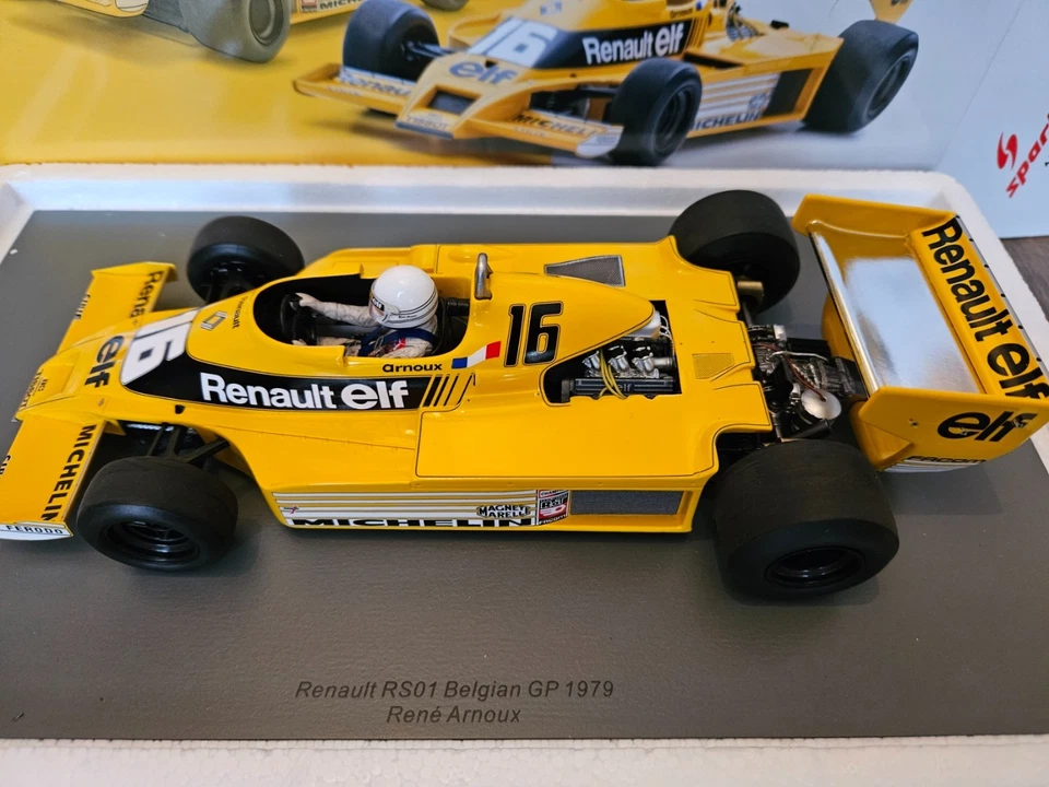 1/18 SPARK RENAULT RS01 RENE ARNOUX BELGIAN GP 1979 - Image 1 of 4