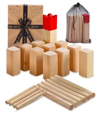 Jaques of London Premium Kubb Outdoor Games | Garden Family Games for Kids and A - Image 1 of 4