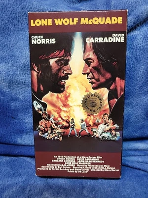 Lone Wolf McQuade VHS 1983 EARLY VESTRON - Chuck Norris Action Rare Slipcase - Image 1 of 4