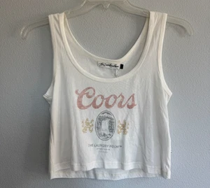 Neu 59 $ The Laundry Room Coors Original weiß kastig Tank, 50 % Baumwolle/50 % Modal, S - Bild 1 von 5