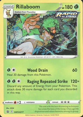 Rillaboom SWSH277 SWSH: Sword & Shield Promo Cards Holo - Image 1 of 2