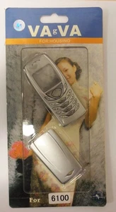 Fascia/coque/boîtier et clavier pour téléphone portable Nokia 6100 - ARGENT - Photo 1/1
