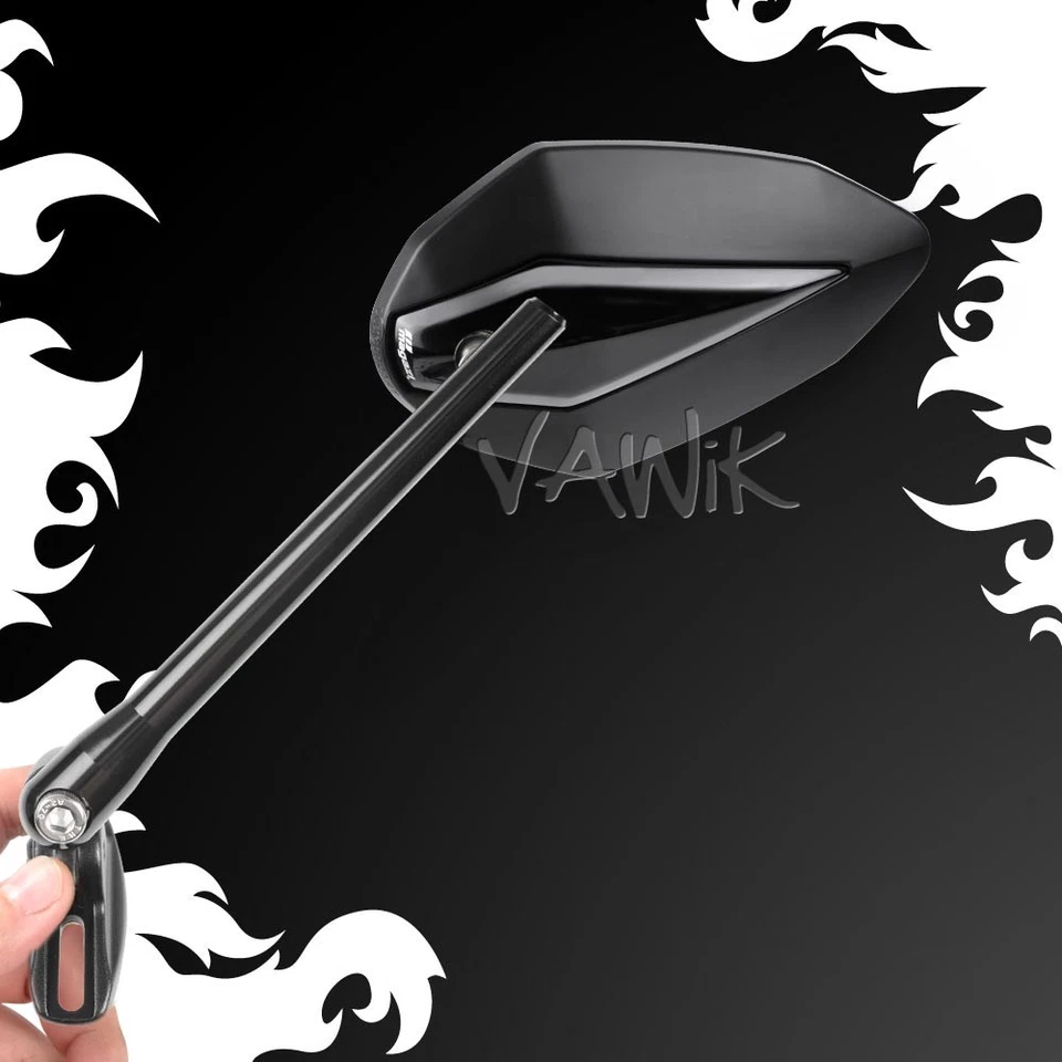 VAWiK E-Mark Espejo Negro Montaje Carenado VENOM Base Negra para Bicicleta Deportiva SUZUKI Foto 1 de 4