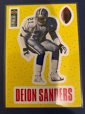 1996 Upper Deck Collector's Choice - Stick-Ums Deion Sanders #S8 Dallas Cowboys - Image 1 of 2