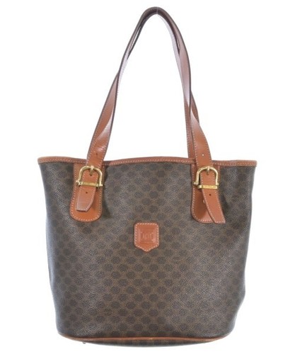 Borsa a mano Celine per donna marrone modello all over abbigliamento di s mano