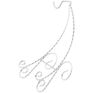 Bard's Scroll Supporto per tazze e piattini in argento ritorto, 7" H x 2,5" L x 4,25" D - Foto 1 di 4