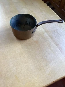 Alte Kupfer Stielkasserolle Kupfertopf - Bild 1 von 6