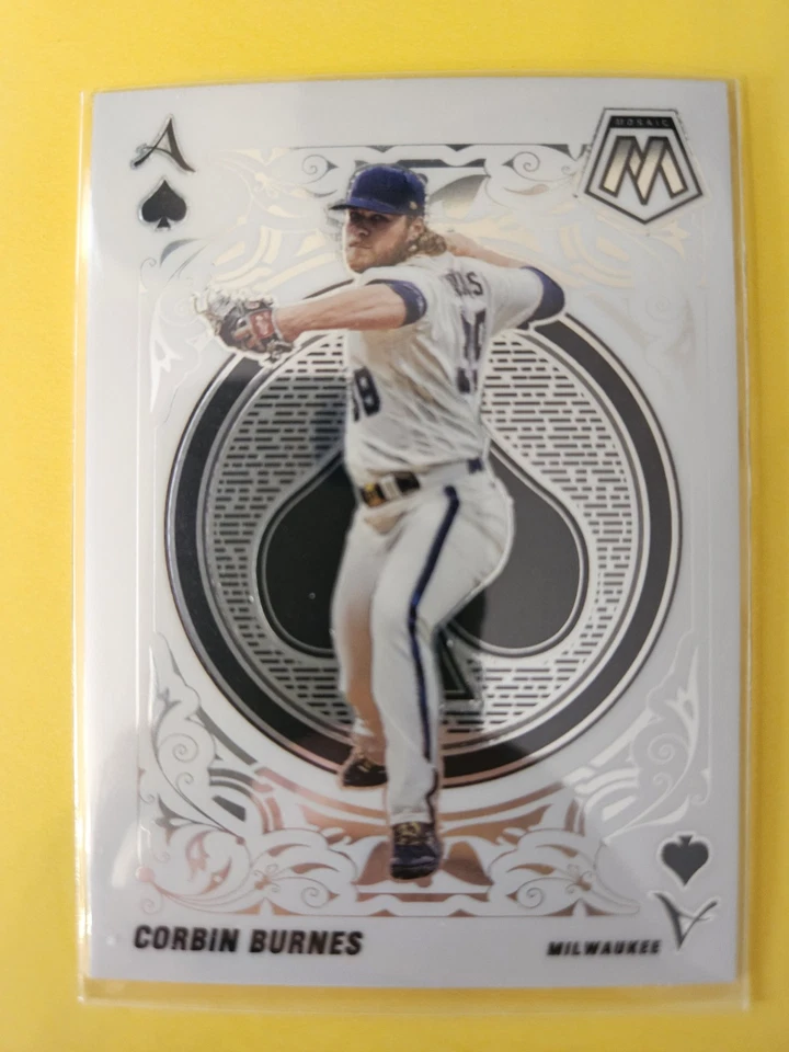 2022 Panini Mosaic Aces #11 Corbin Burnes - Milwaukee Brewers - Image 1 of 1