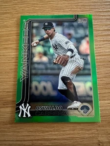 Oswaldo Cabrera 2025 Topps lámina verde paralelo #13/99 New York Yankees - Imagen 1 de 3