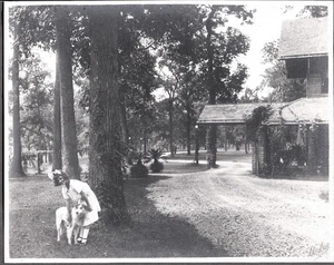 FOTO FRANK S. WASHBURN ELIZABETH COLLIE HUND NASHVILLE TENNESSEE ALTES FOTO - Bild 1 von 3