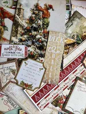 CHRISTMAS 20pcs  Lot Junk Journal Scrapbook Ephemera CHRISTMAS - Image 1 of 4