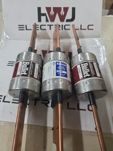LOR OF 3 fusible à retard temporel neuf Bullet EDDISON ECSR250 RK5 250 Amp 600V - Photo 1/2