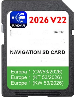 NAVIGATION KARTE 2026 MIB2 KOMPATIBEL MIT SUPERB OCTAVIA RAPID FABIA YETI RADAR - Bild 1 von 3