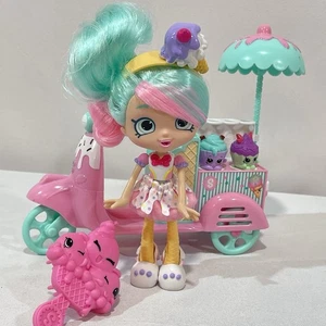 Shopkins Shoppie Muñeca Peppa Como Nueva Y Gelato Helado Scooter Incompleto - Imagen 1 de 17