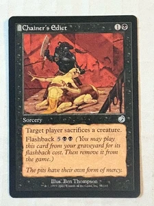Chainer's Edict Torment LP Nero Non Comune MAGIC THE COLLECTION CARD - Foto 1 di 2