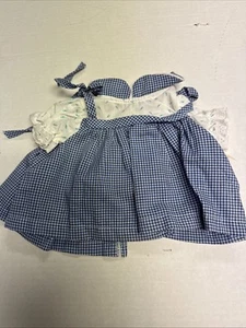cabbage patch dress blue gingham label ss G61 - Picture 1 of 5