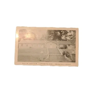 Cartolina PRINCETON, Indiana IN ~ Lafayette Park YOUTH CENTER Gibson County RPPC - Foto 1 di 2