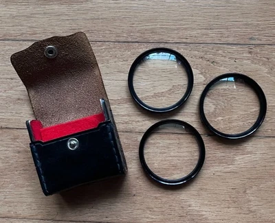 Vivitar 52mm Close-Up Coated Filter Set +1 +2 +3 w/ Original Case Japan Vintage - Image 1 of 4